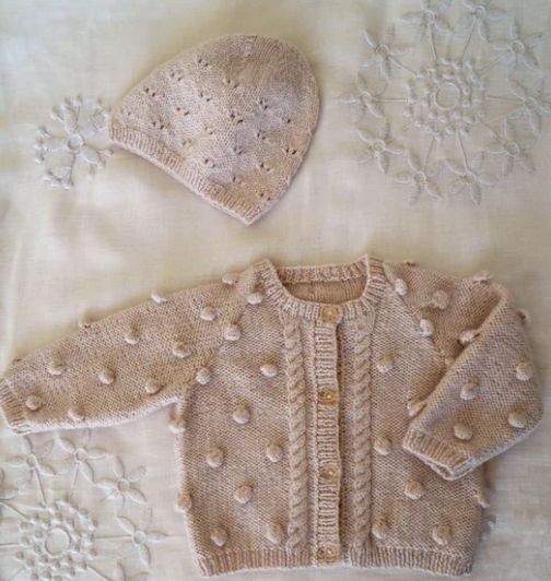 LisaF Pattern - BC90 Bowie Cardi and Hat 4ply