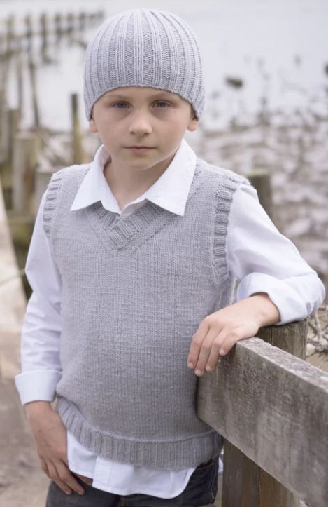 LisaF Pattern - LF27 Micah Vest and Beanie