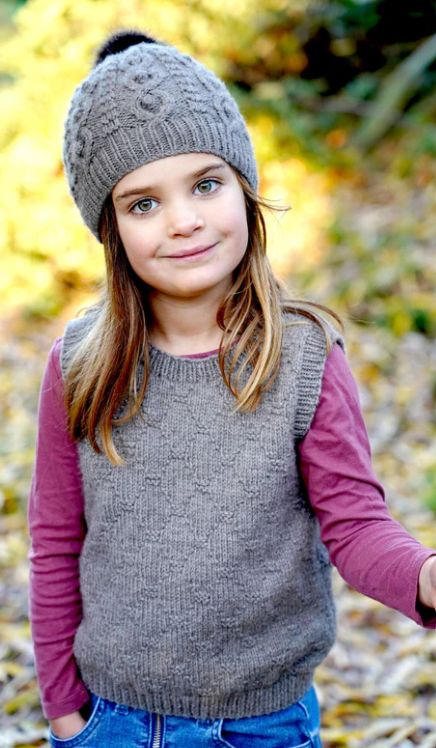 LisaF Pattern - LF50 Vyna Vest and Hat 8ply