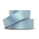 Dusky Blue Double Faced Satin Ribbon 3mm Width, Price per metre