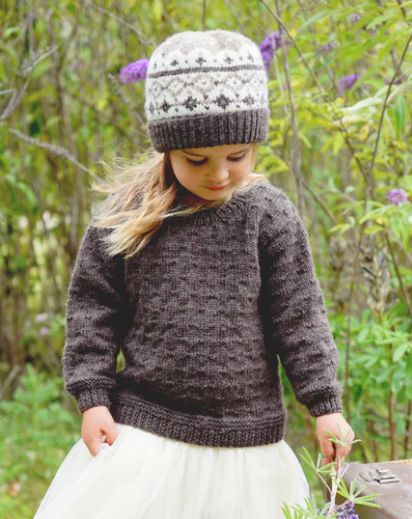 LisaF Pattern - LF37 Avery Sweater and Hat 8ply