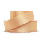 Ecru Double Faced Satin Ribbon 10mm Width, Price per metre
