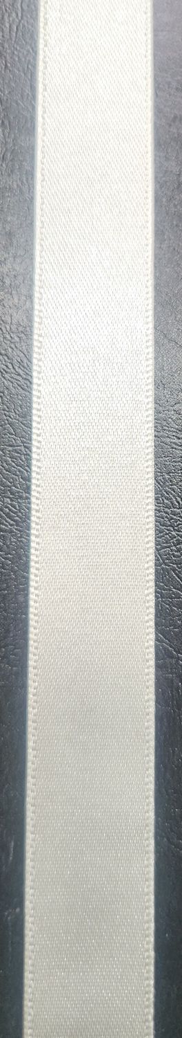 Double Face Satin Ribbon 15mm X 20m Cream