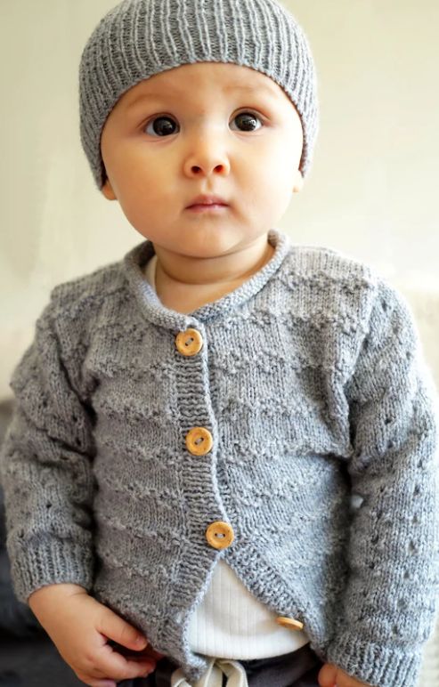 LisaF Pattern - BC82 Clementina Cardi &amp; Hat 4ply