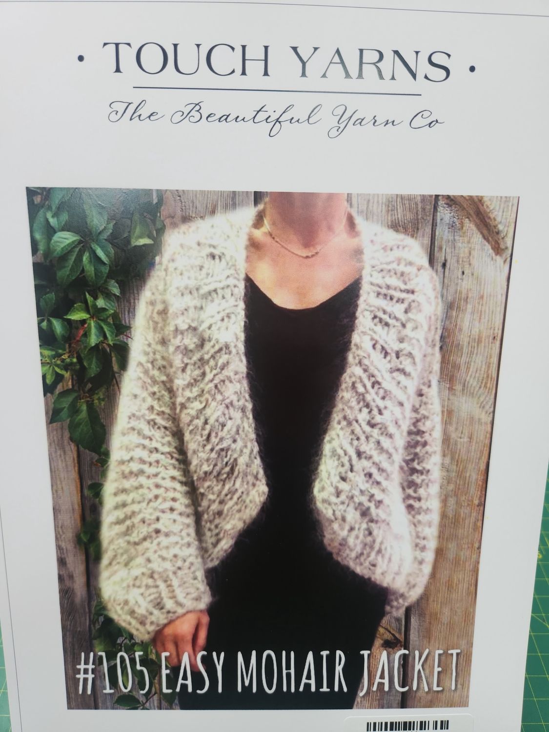 Touch Yarn Pattern - #105 Easy Mohair Jacket