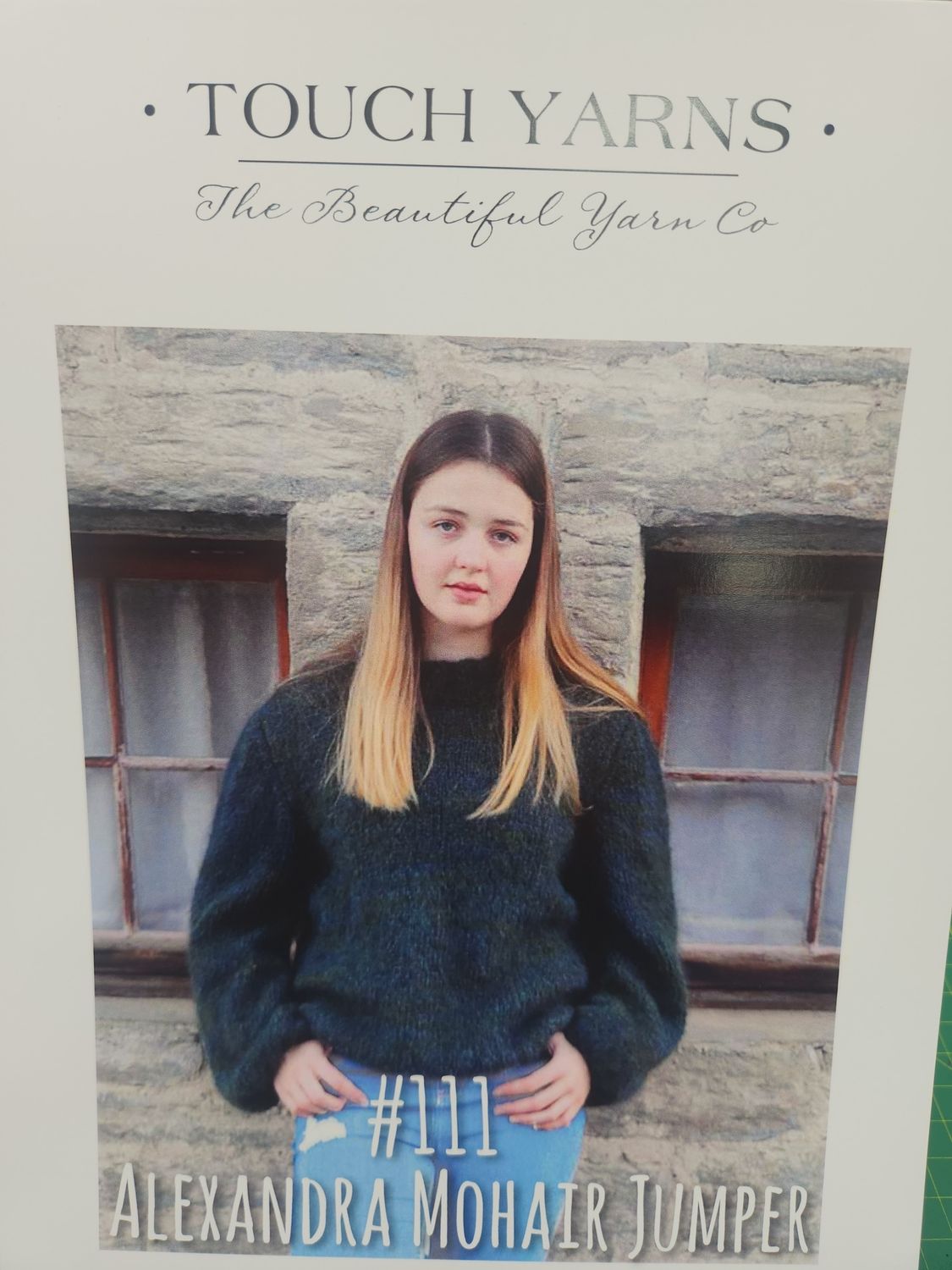 Touch Yarn Pattern #111 Alexandra Mohair Jumper