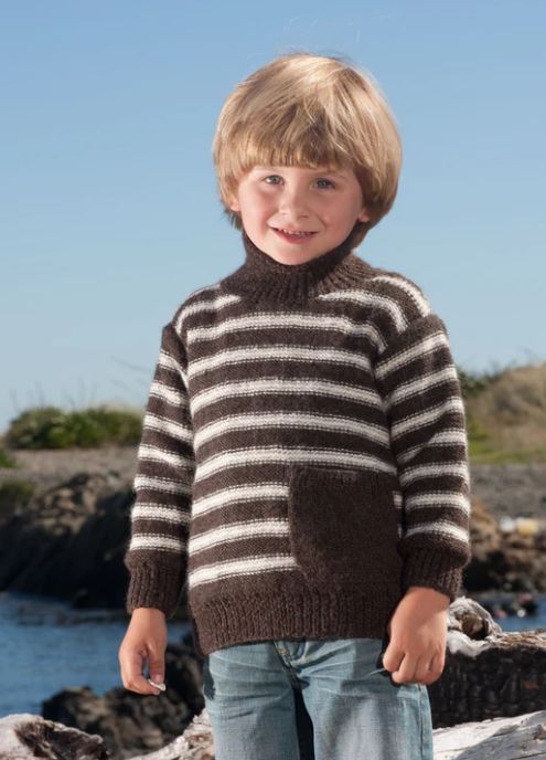 LisaF Pattern - LF21 Chocolate Ripple 8ply