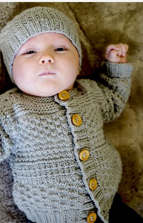 LisaF Pattern BC64 Austin Cardi &amp; Beanie