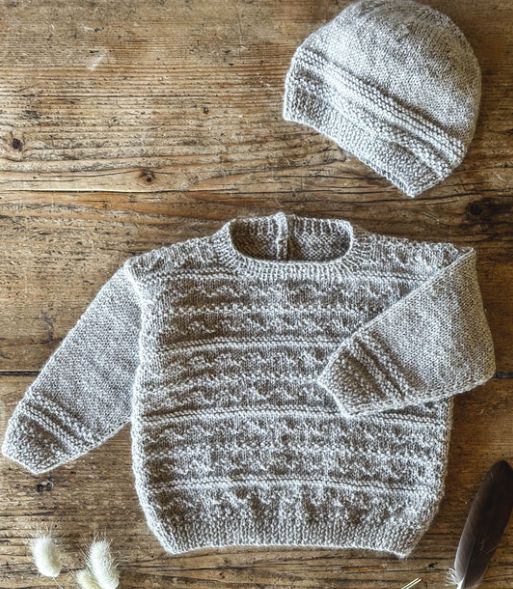 LisaF Pattern - BC148 Raine Sweater &amp; Hat 4ply