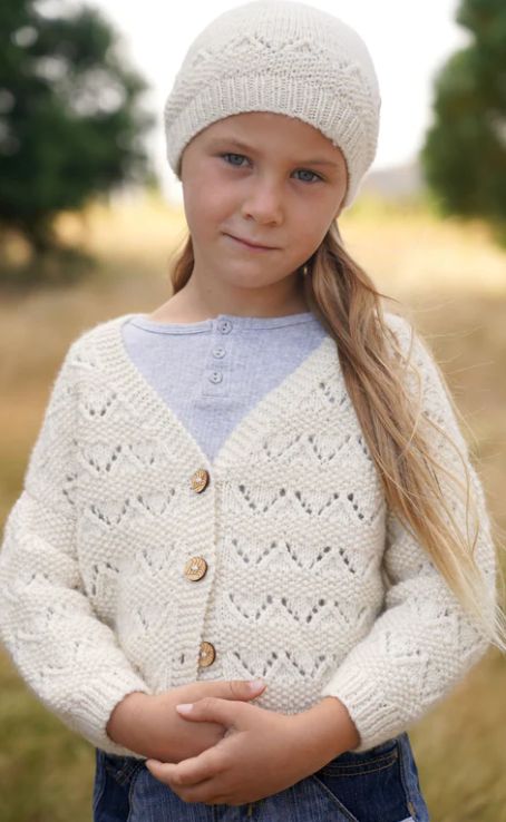 LisaF Pattern - LF45 Kelsey Cardi and Hat