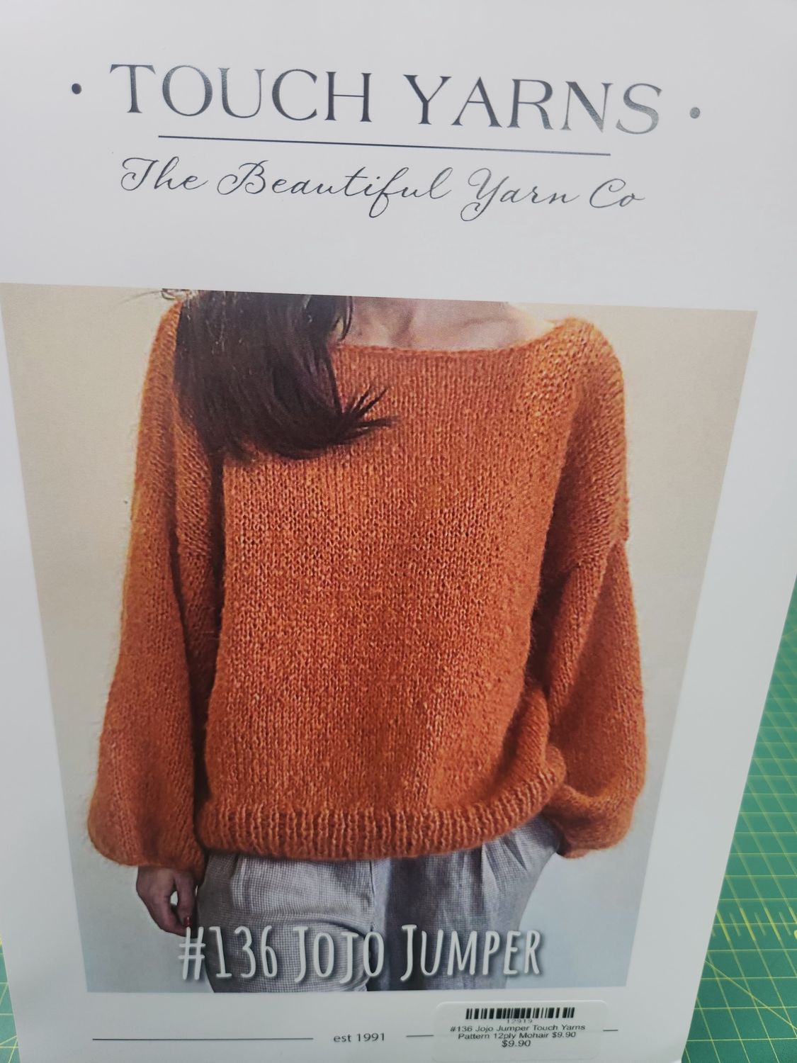Touch Yarns Pattern - #136 Jojo Jumper 12ply Mohair