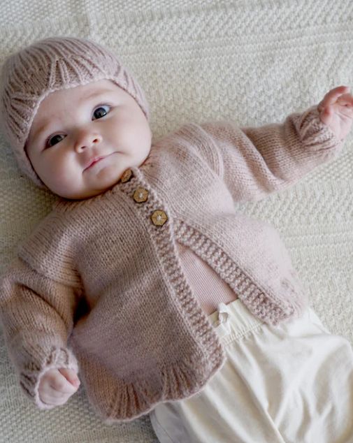 LisaF Pattern - BC111 Poppy Cardi and Hat 8ply