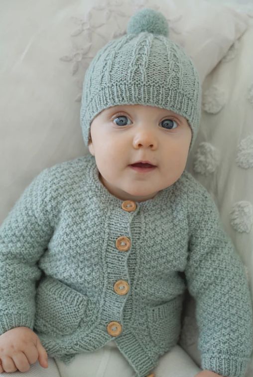 LisaF Pattern - BC87 Taylor Cardi &amp; Hat 4ply