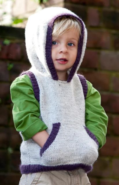 LisaF Pattern - LF15 Sugar Baby Hooded Vest 8ply