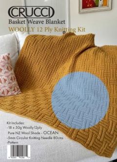 Crucci Woolly Blanket Kitset 12ply Basketweave