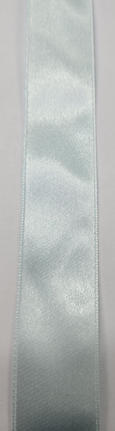 Light Blue Single Faced Satin Ribbon 25mm Width, Price per metre
