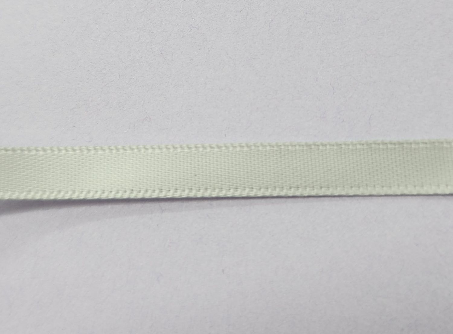 Light Silver Double Faced Satin Ribbon 6mm Width, Price per metre