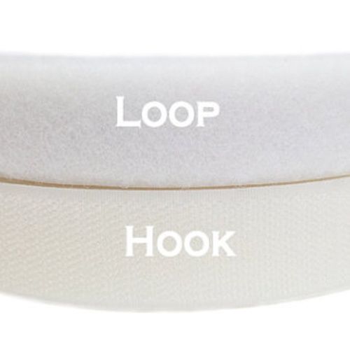 Velcro Hook Tape Sew-On 25mm BLACK Per Metre