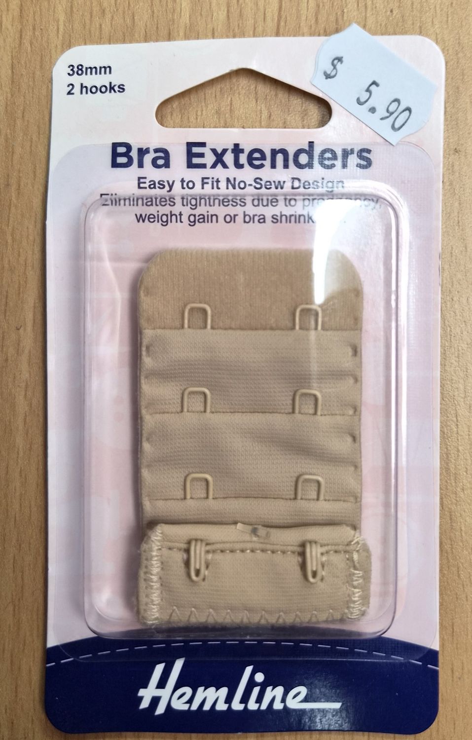 Bra Extender Nude 38mm 2 hooks
