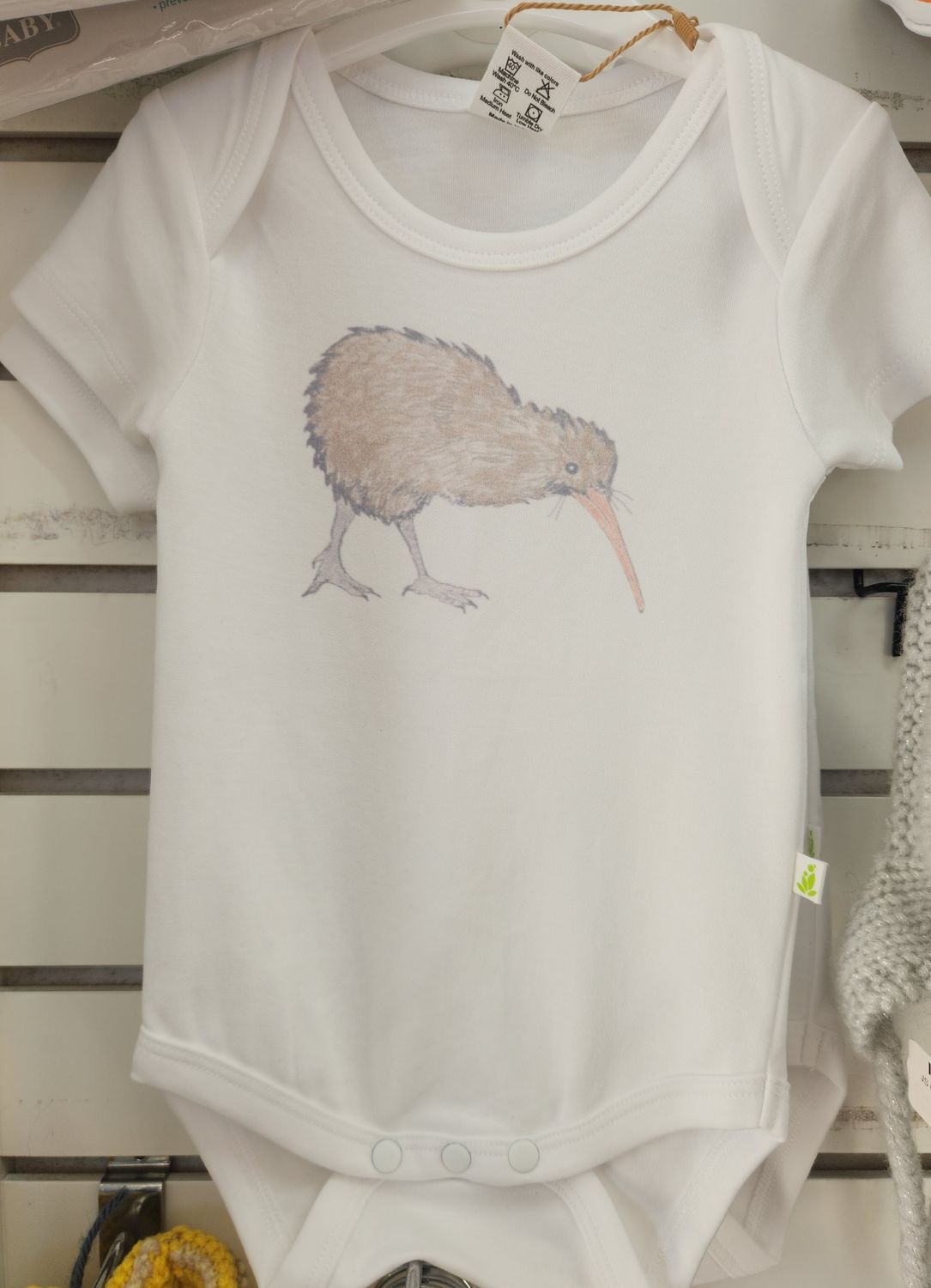imababywear Short Sleeve Body Suit - Kerry Kiwi 6 to 9 months