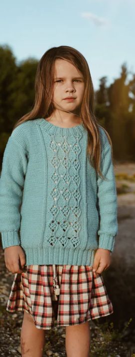 LisaF Pattern - LF34 Amika Joy Sweater 8ply