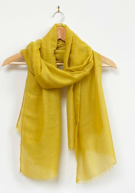 Plain Summer/Spring Scarf - Mustard