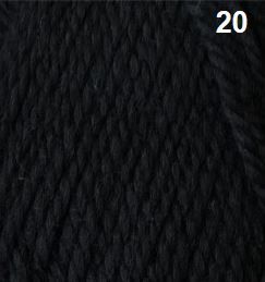 Aran Knit 10 Ply Colour 20 Black
