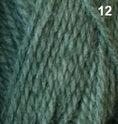 Aran Knit 10 Ply Colour 12 Green Melange