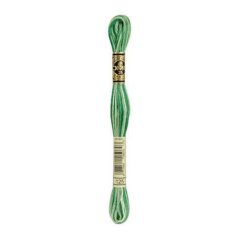 DMC Stranded Cotton Pearl Variegated Seafoam Green Colour 125