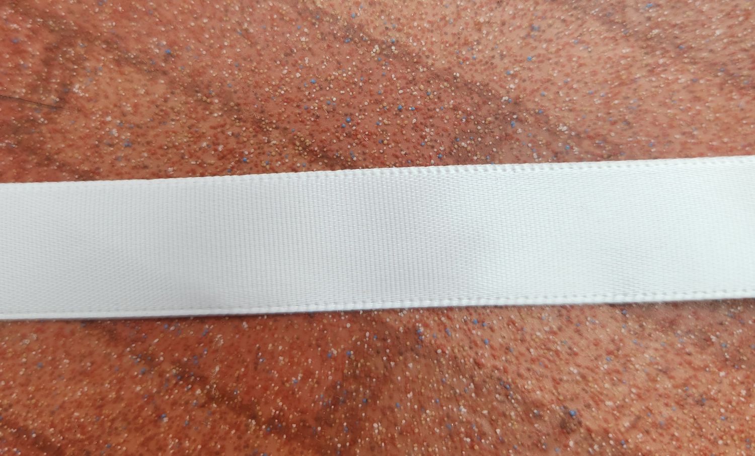 White Double Faced Satin Ribbon 16mm Width, Price per metre