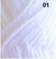 Countrywide Opals 8ply DK Acrylic Colour 1 White