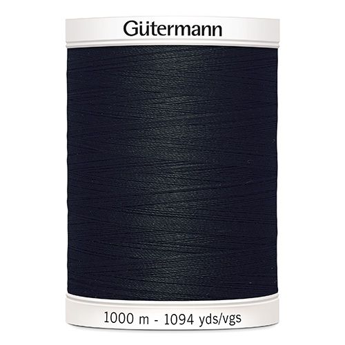 Gutermann 1000m Cotton Colour 000 Black