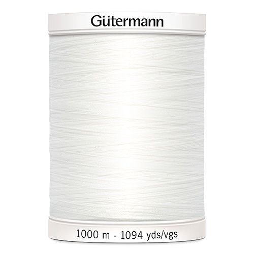 Gutermann 1000m Cotton Colour 800 White