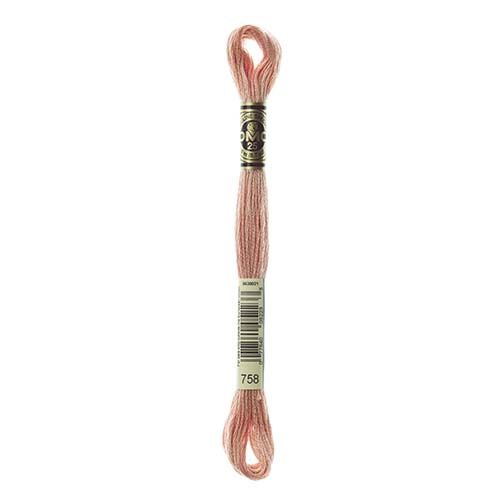 DMC Stranded Cotton Pearl Skein 8m Colour 758
