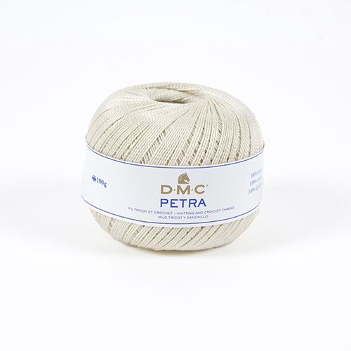DMC Petra Cotton Ball Size 8 Colour ECRU 100g 800m