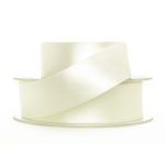 Cream Double Faced Satin Ribbon 10mm Width, Price per metre