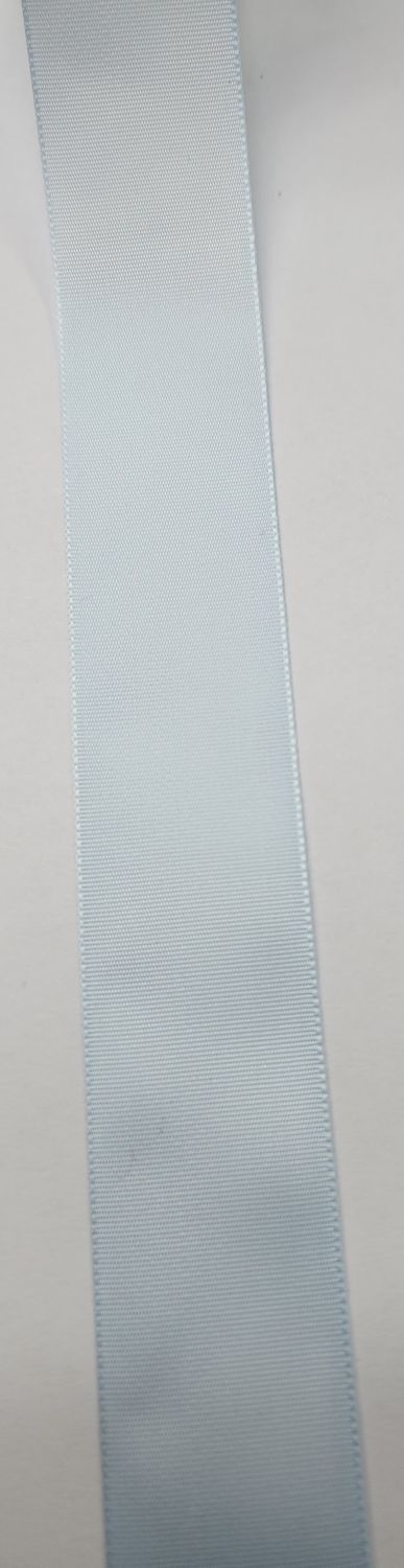 Pale Blue Single Sided Satin Ribbon 25mm Width, Price per metre