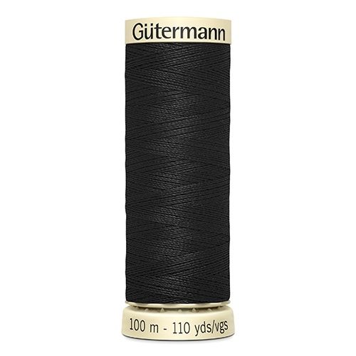 Gutermann Sew All Thread 100m Colour 000 Black