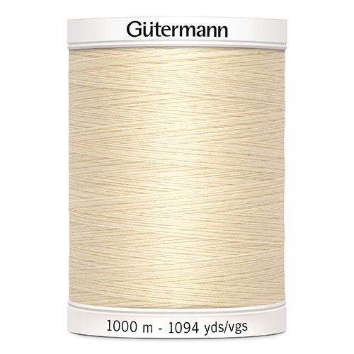Gutermann 1000m Cotton Colour 414 Cream