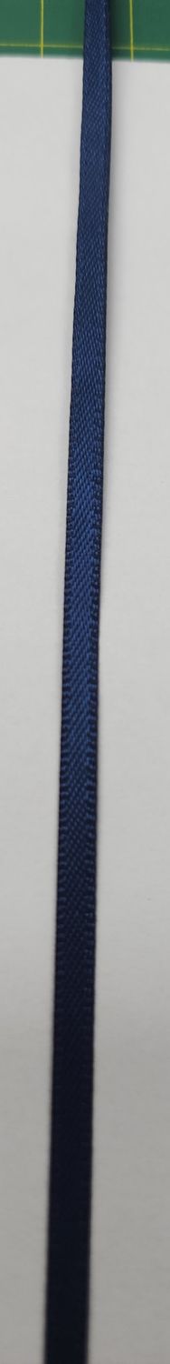 Double Satin Ribbon 3mm Wide Navy $1.00mtr
