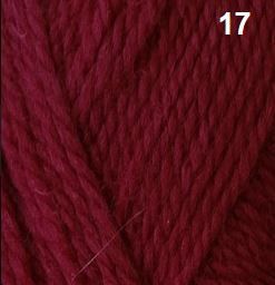 Aran Knit 10 Ply Colour 17 Deep Red Melange