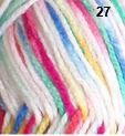 Countrywide Opals 8ply DK 50g Acrylic Colour 27 Multi Bright on White