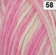 Countrywide Windsor 8ply DK 100% Wool Colour Shade 58 Pink/White