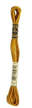 DMC Stranded Cotton Pearl 8m Colour Variegated Mustards  111