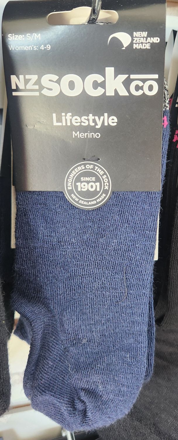 NZ Lifestyle Merino Sock F450 (Sneaker Liner) F450 Size S/M