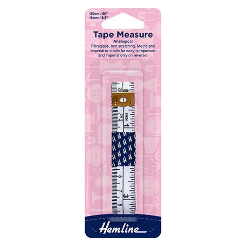 Hemline Tape Measure 150cm - Analogical