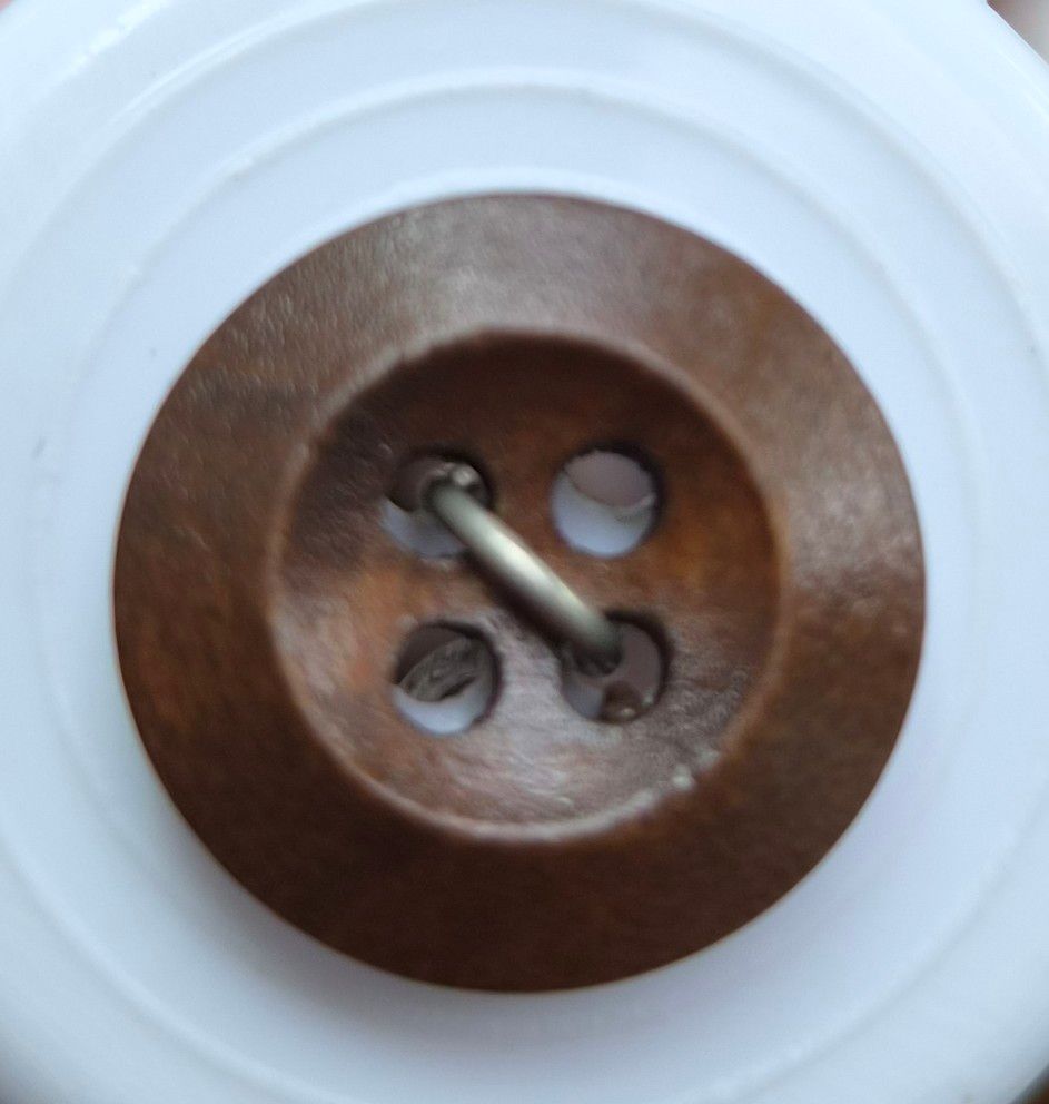 Dark Brown 15mm Button