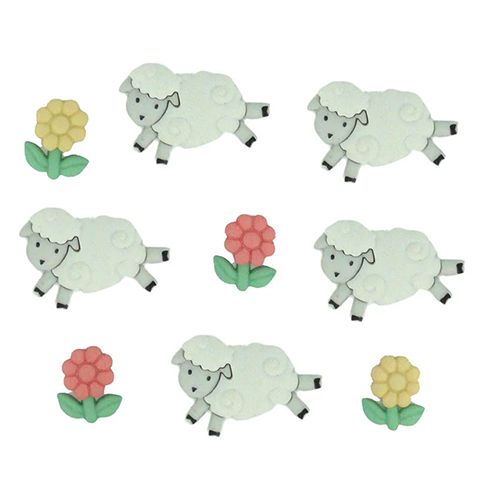 Creative Button Pack - Counting Sheep