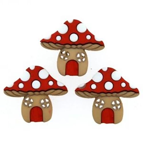 Creative Button Pack - Mushroom Houses