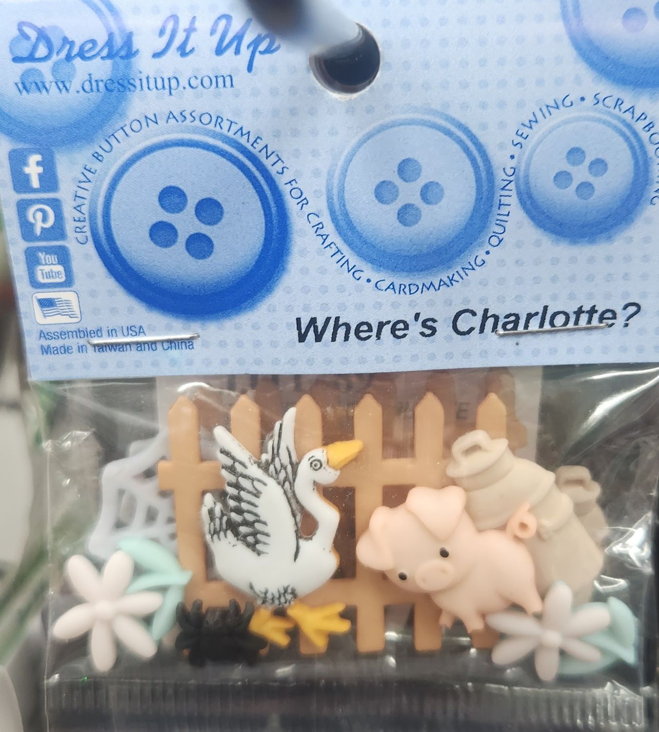Creative Button - Where's Charlotte?